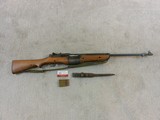 Johnson Automatics Model 1941 In Near New Condition With Bayonet And Scabbard