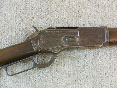 Winchester Model 1876 Rifle In 45-75 W.C.F. In Frontier Used Condition - Image 3 of 16