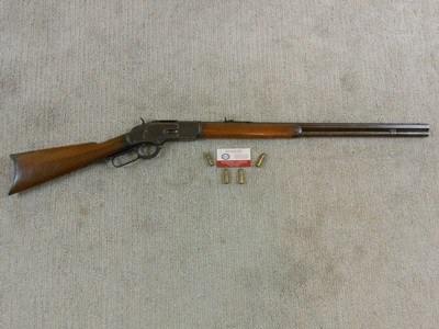 Winchester Model 1873 Rifle In 38 W.C.F. Antique