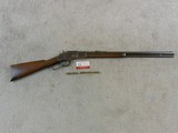 Winchester Model 1873 Rifle In 38 W.C.F. Antique Ranch Used Rifle - 1 of 17