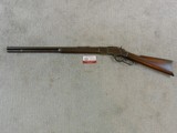 Winchester Model 1873 Rifle In 38 W.C.F. Antique Ranch Used Rifle - 6 of 17