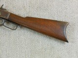 Winchester Model 1873 Rifle In 38 W.C.F. Antique Ranch Used Rifle - 7 of 17