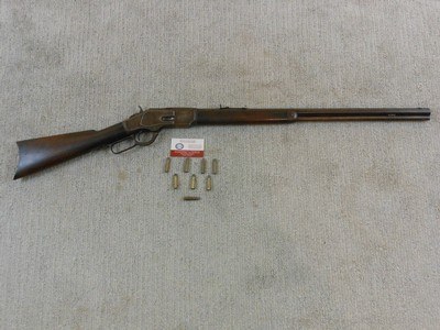 Winchester Model 1873 Rifle In 32 W.C.F. 1880's Production Octagonal Barrel