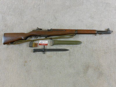 Winchester M1 Garand All Winchester Service Used With Bayonet And Accessories