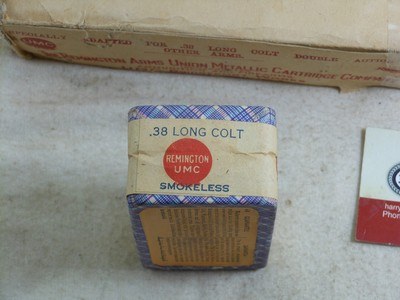 Remington U.M.C. Early Two Piece Sealed Boxes of 38 Long Colt - Image 2 of 5