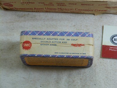 Remington U.M.C. Early Two Piece Sealed Boxes of 38 Long Colt - Image 3 of 5