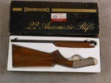 Browning Belgian Made Grade 2 Automatic 22 Rifle New In The Original Box - 1 of 11