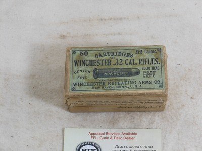 Winchester 32 W.C.F. Original Box For The Winchester Model 1873 Rifles