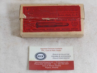 Winchester Early Box Of Red Label 30 W.C.F. Full Patch Shells For The 1894 Rifles