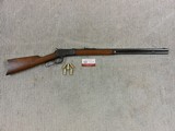 Winchester Model 1892 Rifle With Old Refinish In 38 W.C.F. First Year Production - 1 of 13