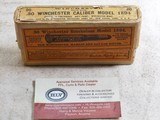 Winchester Early Full Box Of 30 W.C.F. With Reinforced Primers