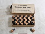 Remington Late Style Box Of 41 Short Rim Fire Full Box Of Original Shells - 2 of 2
