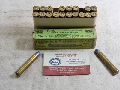 Union Metallic Cartridge Co. Early Full Box Of 38-55 Shells - Image 2 of 5