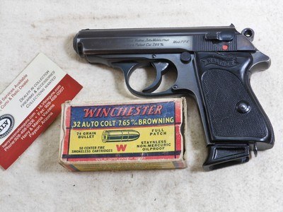 Walther Late War P.P.K. Commercial Pistol In Very Fine Condition