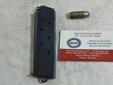 Colt Original Early Model 1911 Key Hole Magazine With Old Reblue - 1 of 4