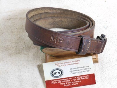 Original Leather Sling for The German Model M.P. 40 Machine Pistol World War 2 - Image 1 of 4