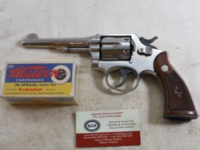 Smith & Wesson Model M&P Pre Model 10 In Rare Factory Nickel Finish In 38 Special - Image 1 of 15