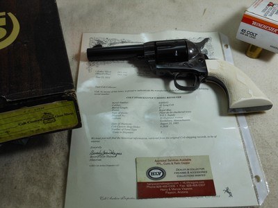 Colt Third Generation Custom Shop Black Powder Frame Store Keepers Model Special Barrel And Special Ivory Grips