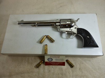 Colt Third Generation Single Action Army In 38-40 W.C.F. With Nickel Finish New In Box - Image 1 of 17