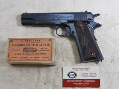 Colt Model 1911 Civilian Government Model 1920 Production In Very Fine Original Condition