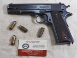Colt Government Model 1911 Commercial Pistol 1917 Production In Very Fine Condition