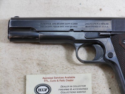 Colt Government Model 1911 Commercial Pistol 1917 Production In Very Fine Condition - Image 2 of 19