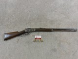 Whitney Arms Scharf Model Lever Action Rifle In 44 W.C.F. In Frontier Used Condition - 1 of 17