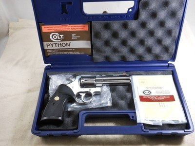 Colt Python High Polish Stainless Steel In 357 Magnum With Original Box - Image 1 of 11