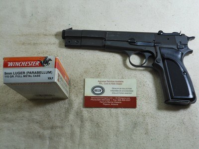 Browning High Power Performance Model 9 M/M Parabellum Belgian Made - Image 1 of 14