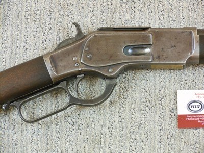 Winchester Second Model 1873 Rifle With The Rare Carbine Receiver In 44 W.C.F. - Image 4 of 18