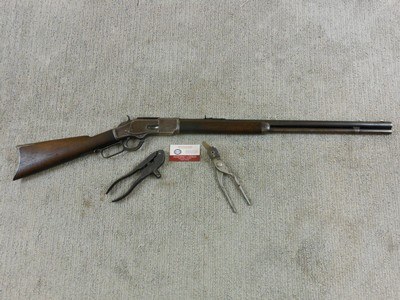 Winchester Second Model 1873 Rifle With The Rare Carbine Receiver In 44 W.C.F. - Image 1 of 18
