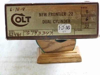 Colt New Frontier 22 Single Action With Dual Cylinders New In The Original Box - Image 2 of 7