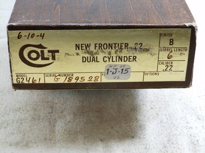 Colt New Frontier 22 Single Action With Dual Cylinders New In The Original Box - Image 2 of 7