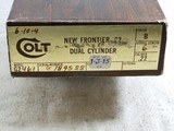 Colt New Frontier 22 Single Action With Dual Cylinders New In The Original Box - Image 2 of 7