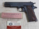 Colt Model 1911 Pistol World War One Issued In Original Condition - Image 1 of 9