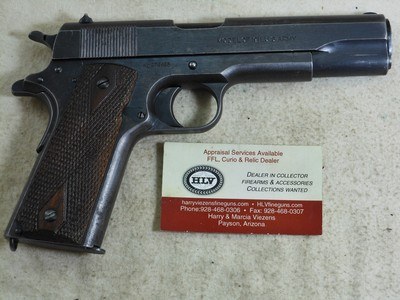 Colt Model 1911 Pistol World War One Issued In Original Condition - Image 3 of 9