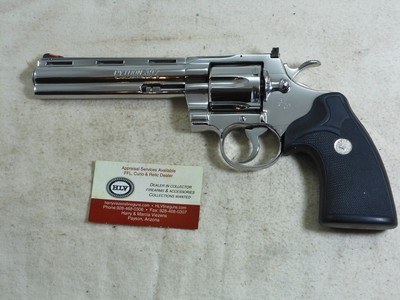 Colt Python In Nickel finish New In The Original Blue Plastic Box - Image 2 of 8