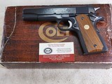 Colt Government Model Mark 1V Series '70 45 A.C.P. In Like New Condition With Box - Image 2 of 10