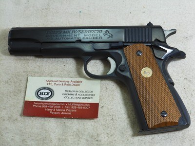 Colt Government Model Mark 1V Series '70 45 A.C.P. In Like New Condition With Box - Image 4 of 10