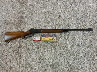 Winchester Model 71 Pre War Deluxe Rifle With Bolt Peep Sight In New Condition. - Image 1 of 17