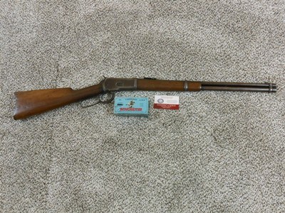 Winchester Antique Ranch Used Model 1892 Saddle Ring Carbine In 44 W.C.F. With A Nice Bright Bore - Image 1 of 11
