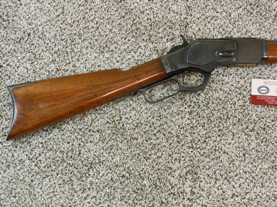 Winchester Model 1873 Antique Rifle In 38 W.C.F. With Factory Letter In Refinished Condition - Image 4 of 16