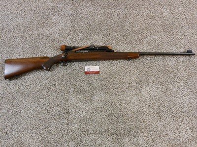 Winchester Model 70 Pre 64 Rifle In The Rare 300 Savage Chambering With A Lyman Alaskan Scope - Image 1 of 16