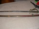 Old Antique sword with scabbard - 5 of 7