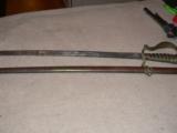 Old Antique sword with scabbard - 6 of 7