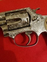 Smith & Wesson model 60 full engraved with stag grips - 10 of 12
