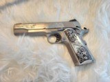 Colt 1911 Engraved 38 super - 1 of 15