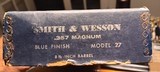 Smith and wesson model 27 box