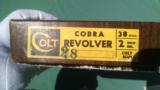 1968 Colt Cobra .38 2"
- Aluminum Frame - Original Numbered Box - Numbered Grips - Colt Letter - Holster - 14 of 15