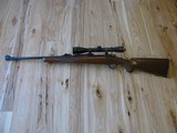 RUGER MODEL 77 "EXTREMELY RARE" FLAT BOLT .284 WIN. CALIBER W/RINGS AND FACTORY OPEN SIGHTS, 3X9 LEUPOLD - 2 of 15